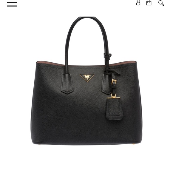 Prada Shopper Saffiano Cuir Nero, large - Picture 5 of 8